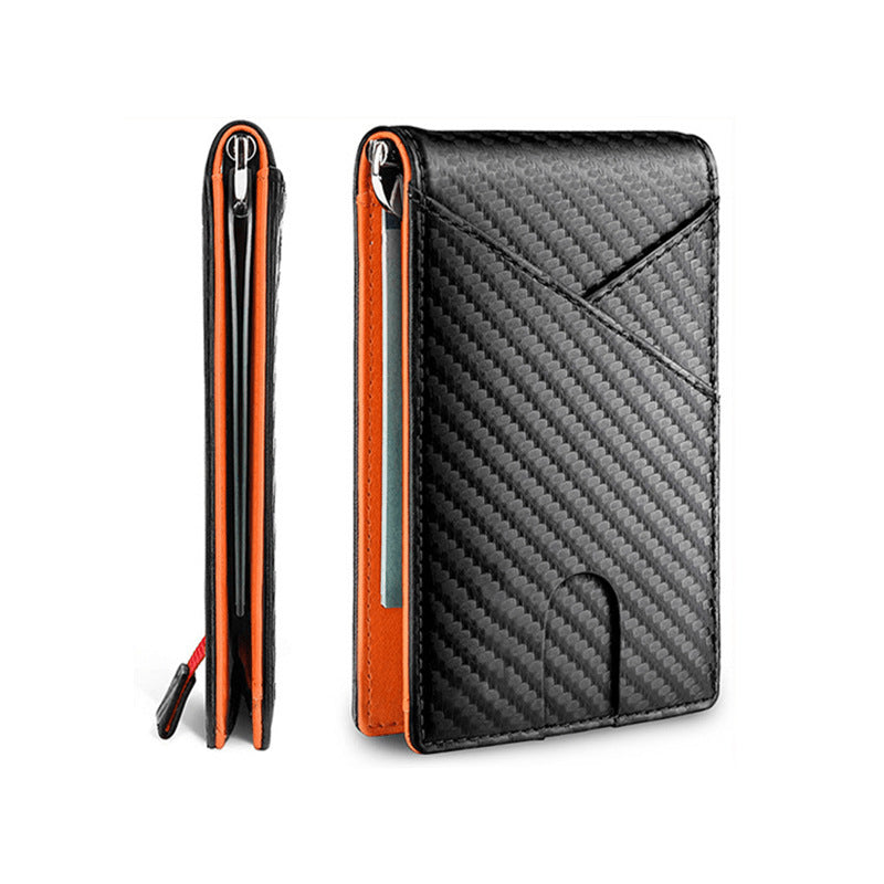 Creative Cool Men's Carbon Fiber Business Men's Wallets