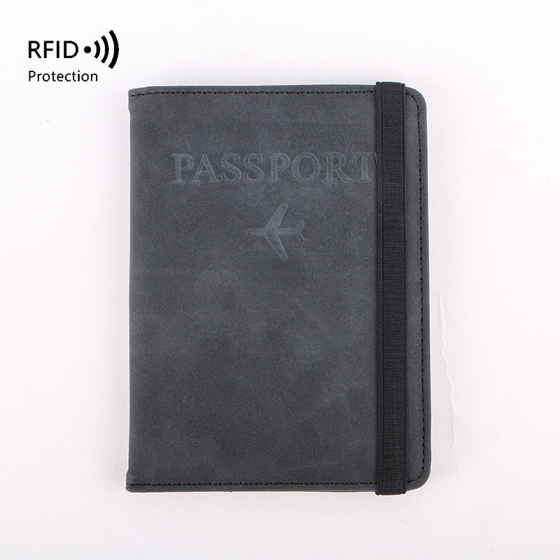Passport Simple Multifunctional Abroad Leather Cover Card Holder