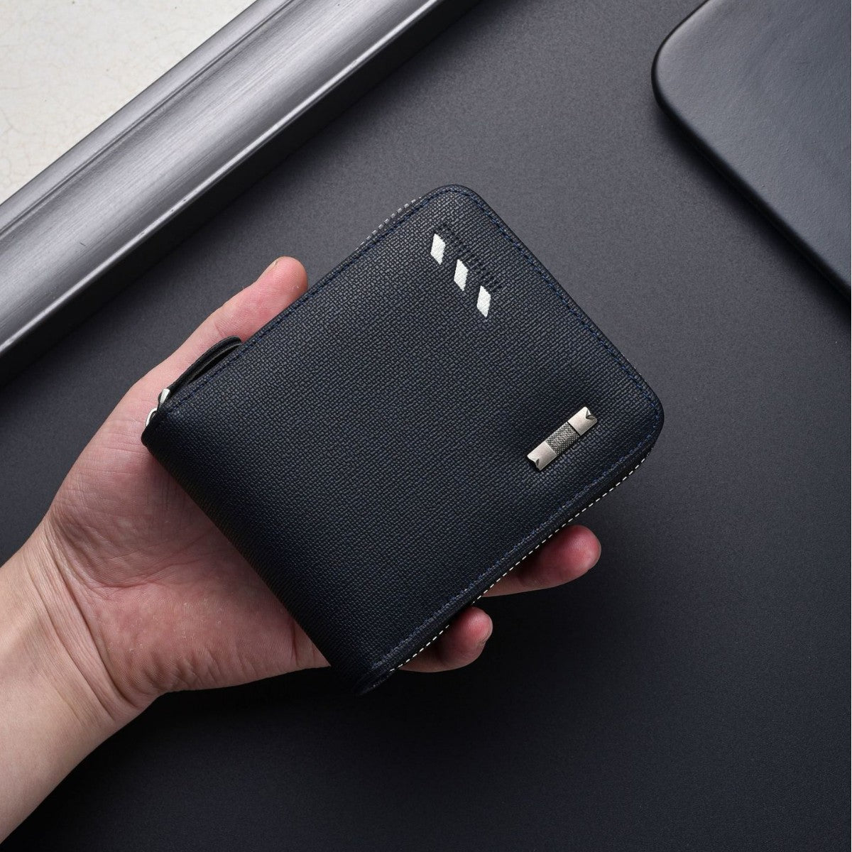 Men's License Driving Leather Multiple Slots Hand Card Holder