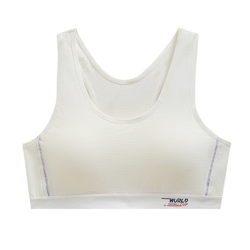 Junior High School Fixed Cup Running Bras