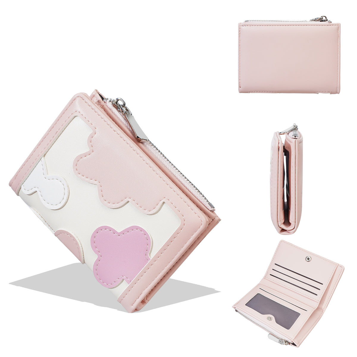 Women's Color Contrast Patchwork Fashion Simple Advanced Coin Purses