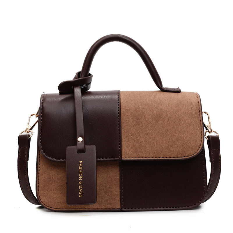 Women's Fashion Stitching Texture Portable Commuter Western Bags