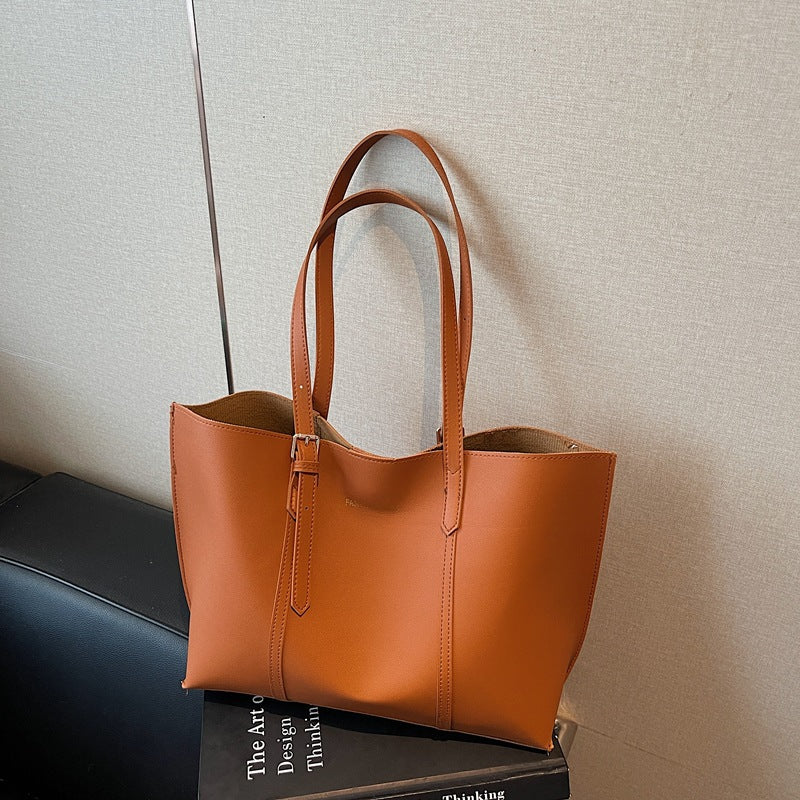 Korean Style Fashionable Simple Large Capacity Women's Shoulder Bag