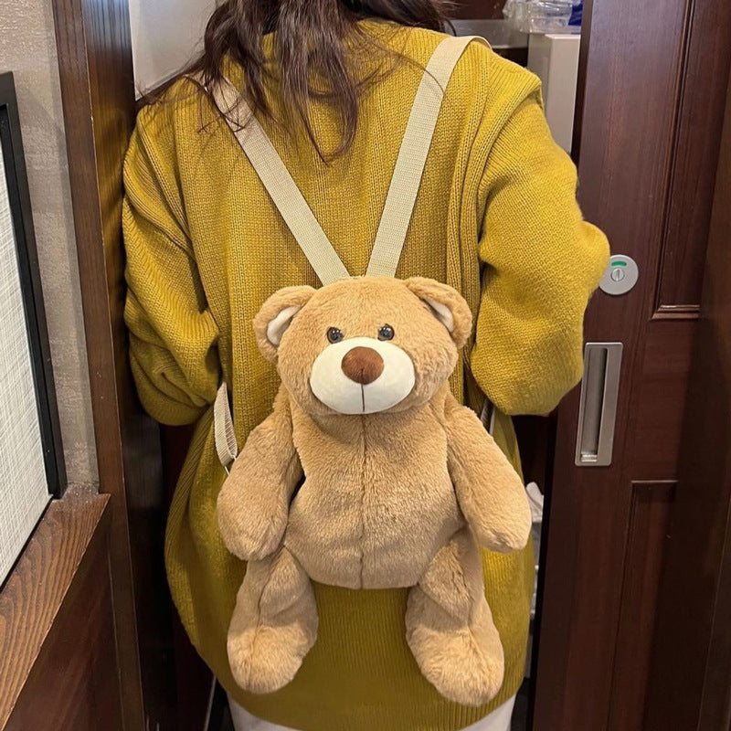 Korean Style Cute Plush Doll Female Backpacks