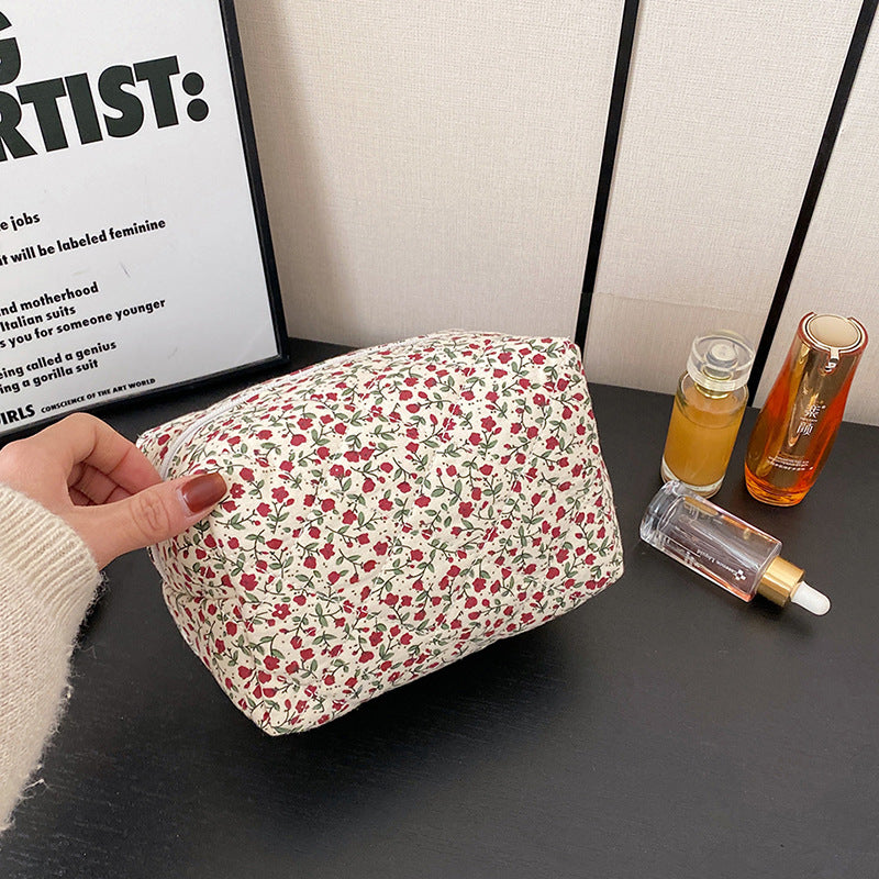 Broken Flower Cloth Cosmetics Storage Portable Bags
