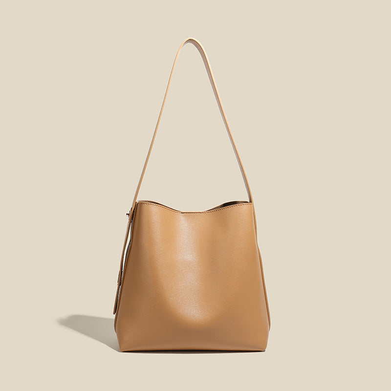 Popular Simplicity Western Style Pure Color Women's Shoulder Bag