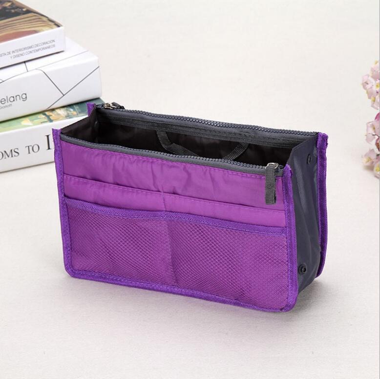 Medium Large Portable Double Zipper Wash Organizing Storage Makeup Bag