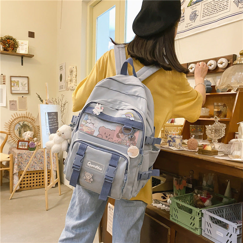 Women's Summer Unisex Korean Style College Backpacks