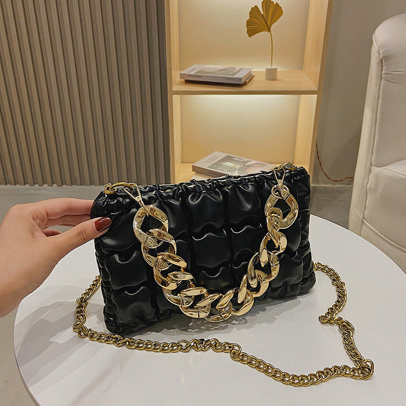 Women's Plaid Chain Spring Super Popular Fashion Women's Shoulder Bag