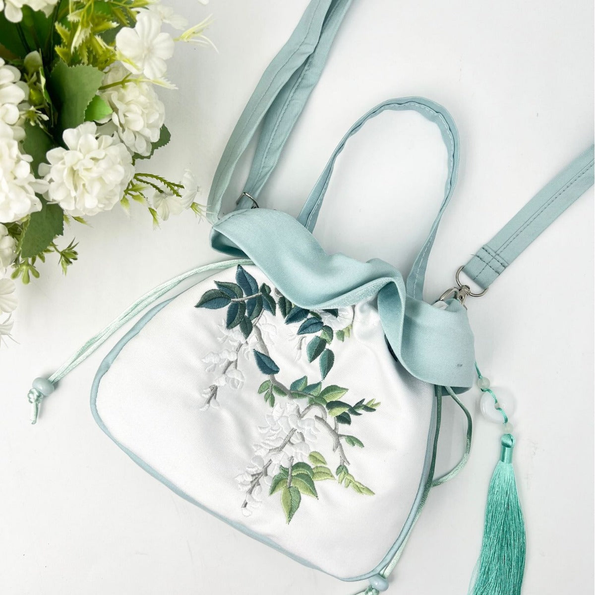 Women's Antique Tassel Embroidered Han Chinese Clothing Handbags