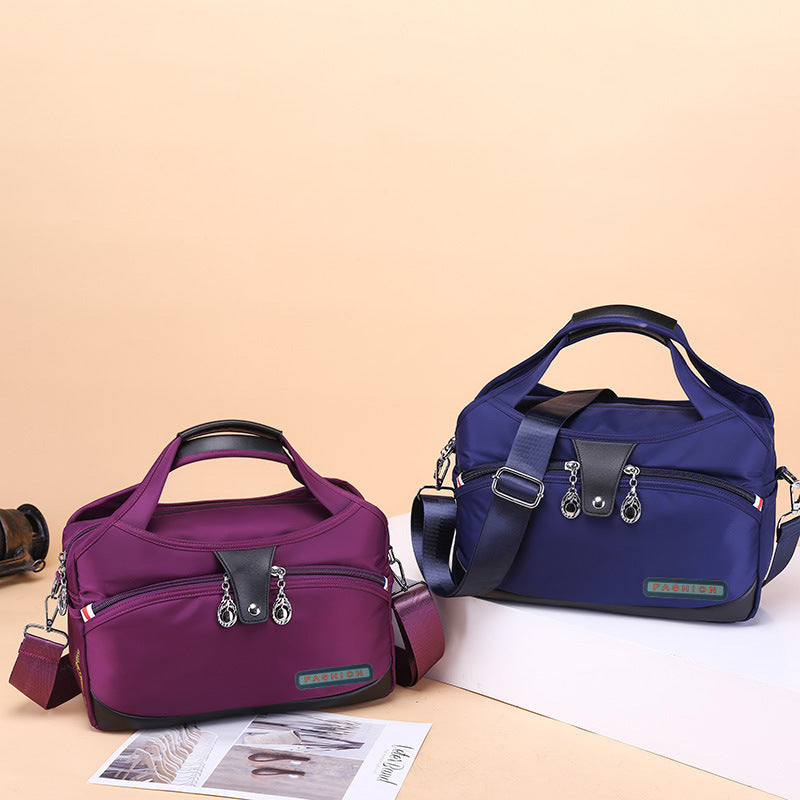 Women's And Lightweight Oxford Cloth Korean Style Large Capacity Waterproof Shopping Shoulder Bags