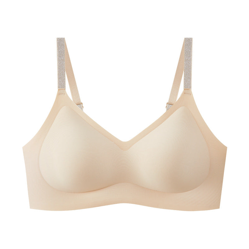 Camellia Shining Fragrance Seamless Small Breasts Everyday Bras