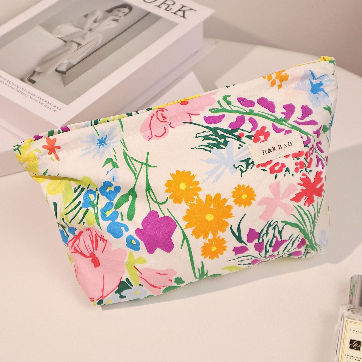 Floral Makeup Portable Skin Care Buggy Cosmetic Bags