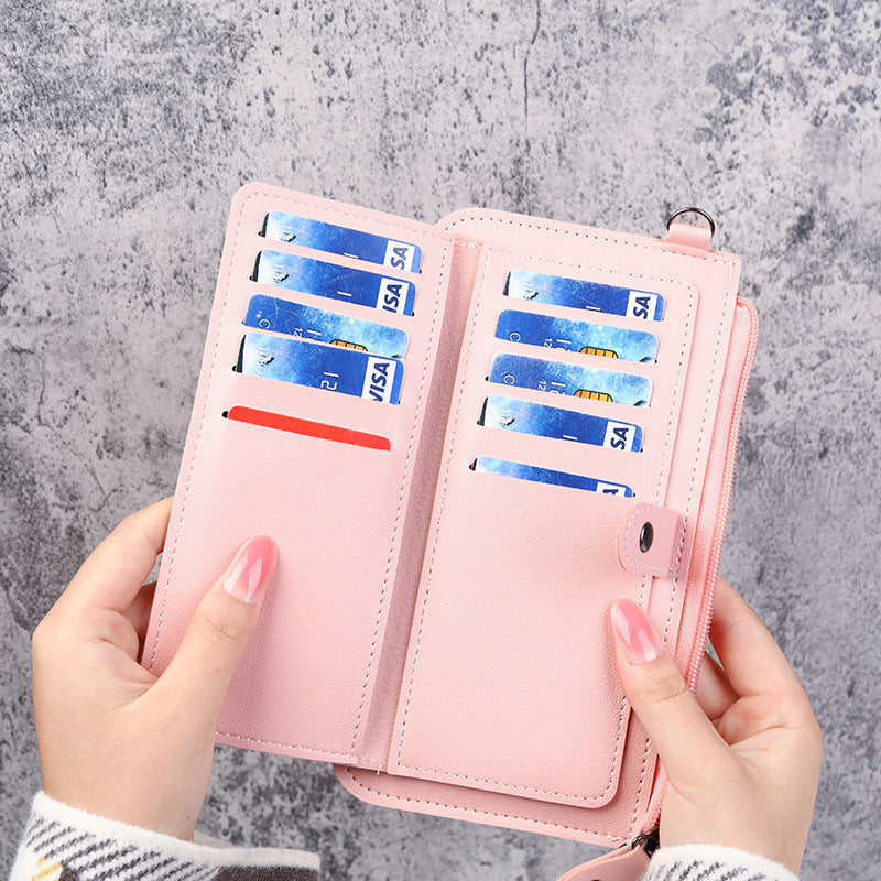 Women's Long Multifunctional Zipper Multiple Slots Clutch Ladies Wallets