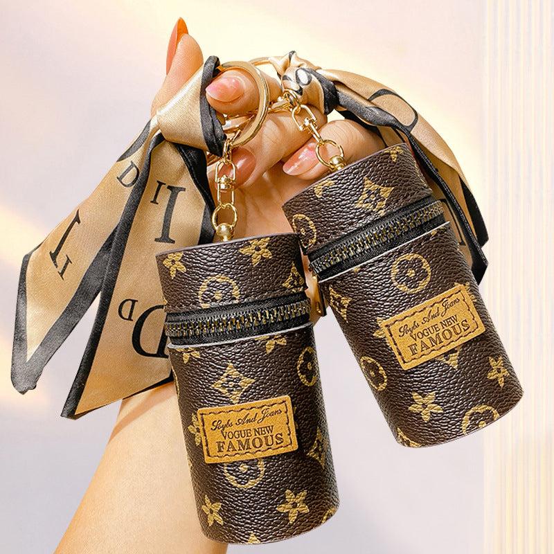 Innovative Women's Vintage Printed Mini Earphone Coin Purses