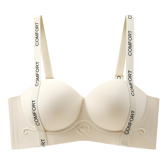 Women's Push Up Big Upper Support Upright Seamless Wireless Lingerie Sets
