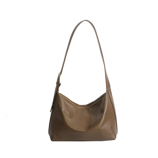 Women's Capacity Totes High-grade Pure Color Wide Crossbody Bags