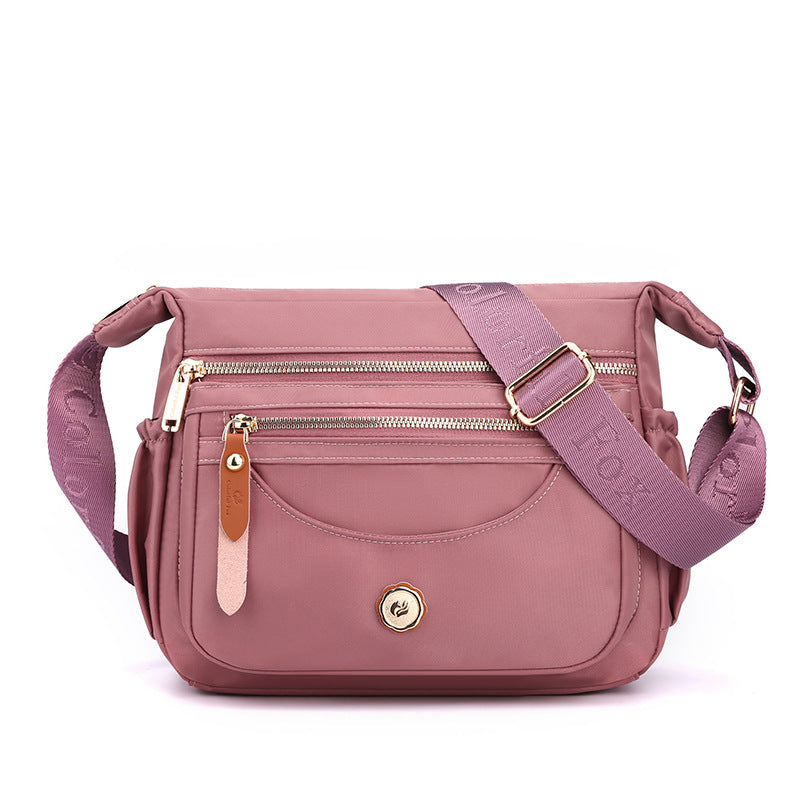 Women's Nylon Waterproof Mom Style Korean Solid Women's Shoulder Bag