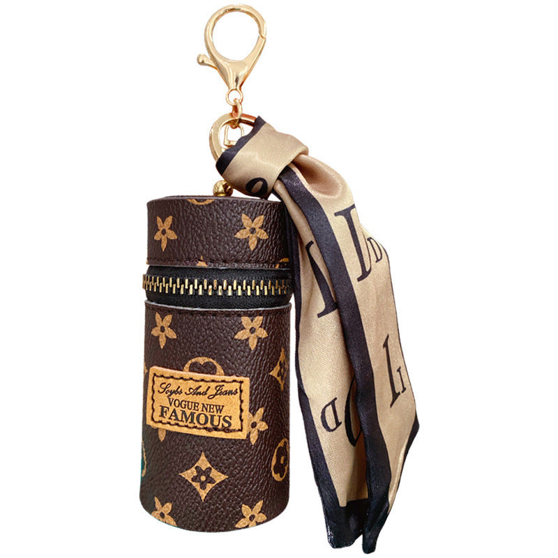 Fashion Retro Cylinder Portable Earphone Car Bags