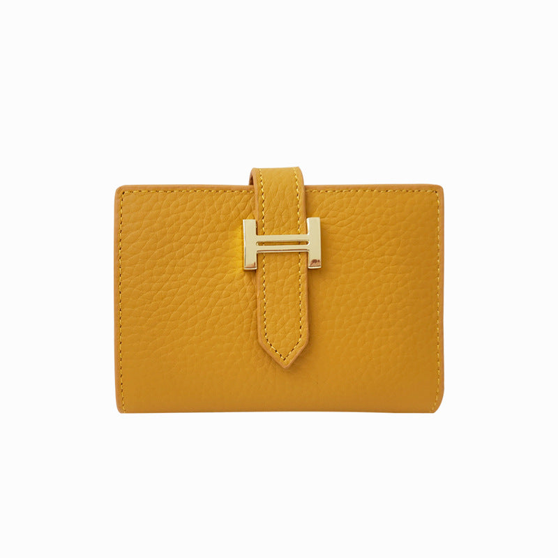 Women's Layer Leather Multiple Slots Light Luxury Mini Card Holder