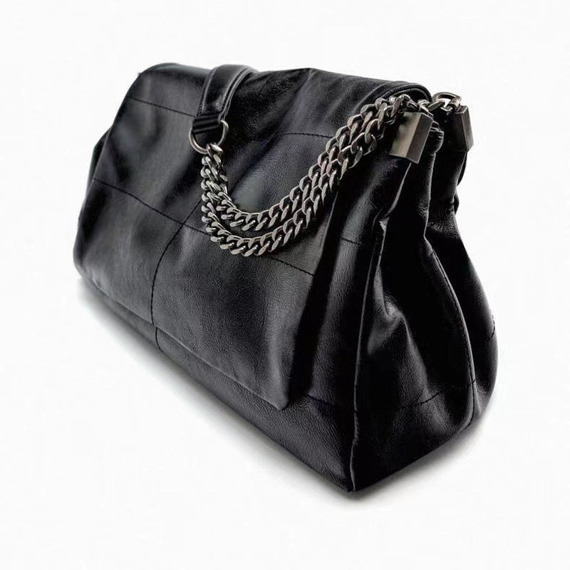 Women's Black Rock Style Flip Wandering Poor Tote Bags