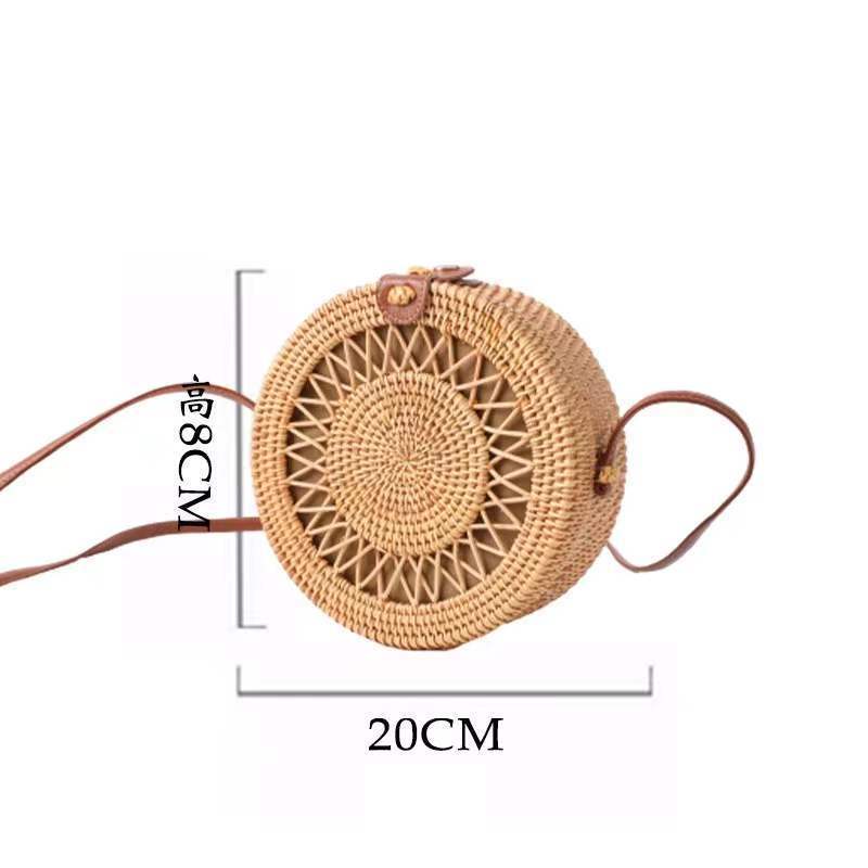 Rattan Autumn Weave Woven Retro Straw Handbags