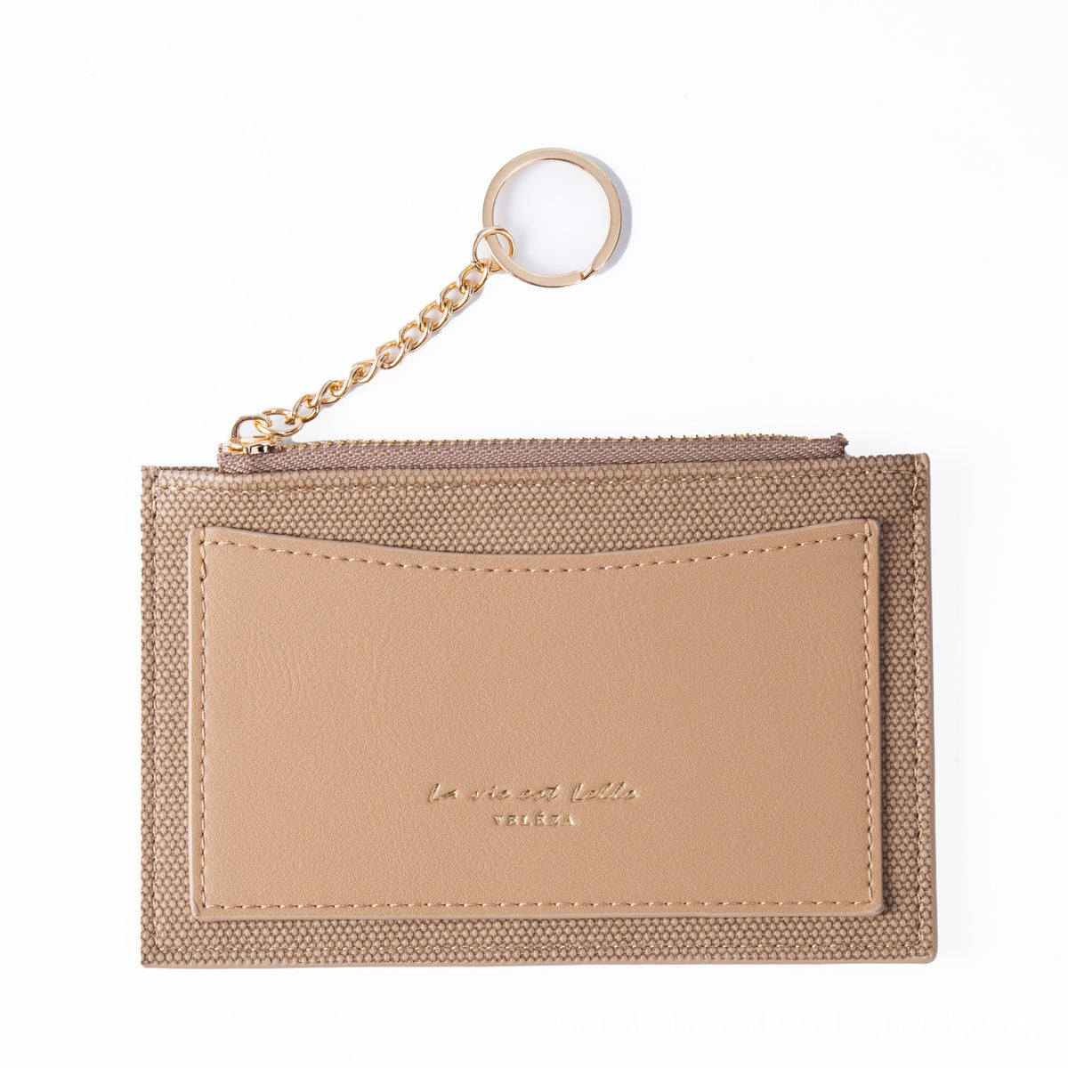Stitching Zipper Integrated Lady High Sense Multiple Ladies Wallet