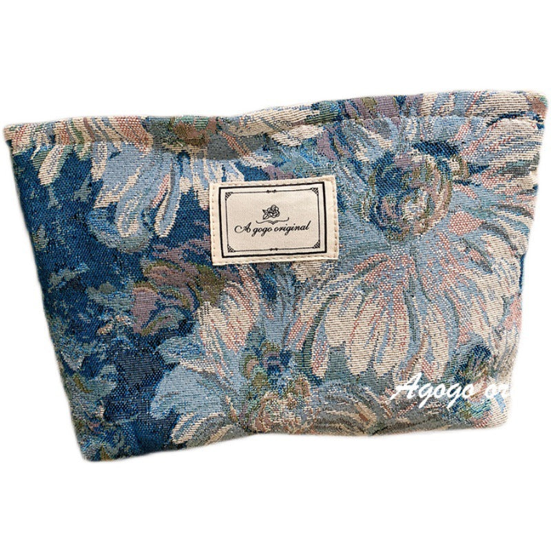 Thickened Figured Cloth Buggy Large Capacity Cosmetic Bags