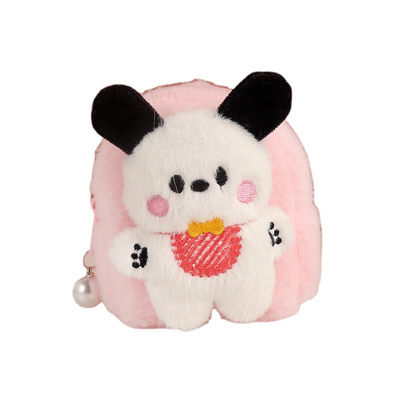 Cute Dog Three-dimensional Earphone Claw Machine Coin Purses