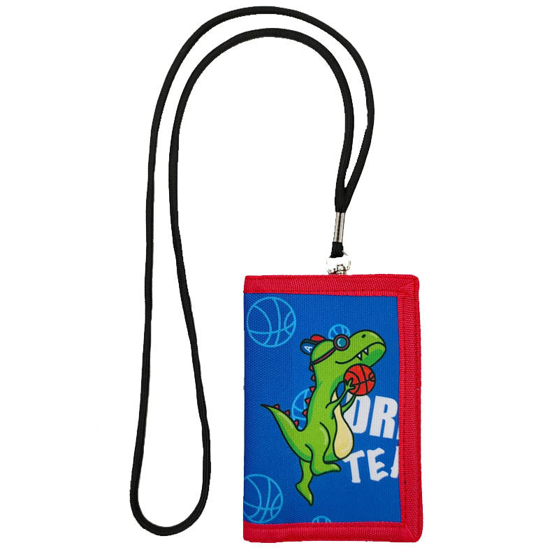 Lanyard Cartoon Animation Unicorn Gift Folding Men's Wallets