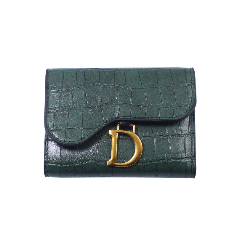 Women's Retro Korean Fashion Simple Short Credit Ladies Wallet