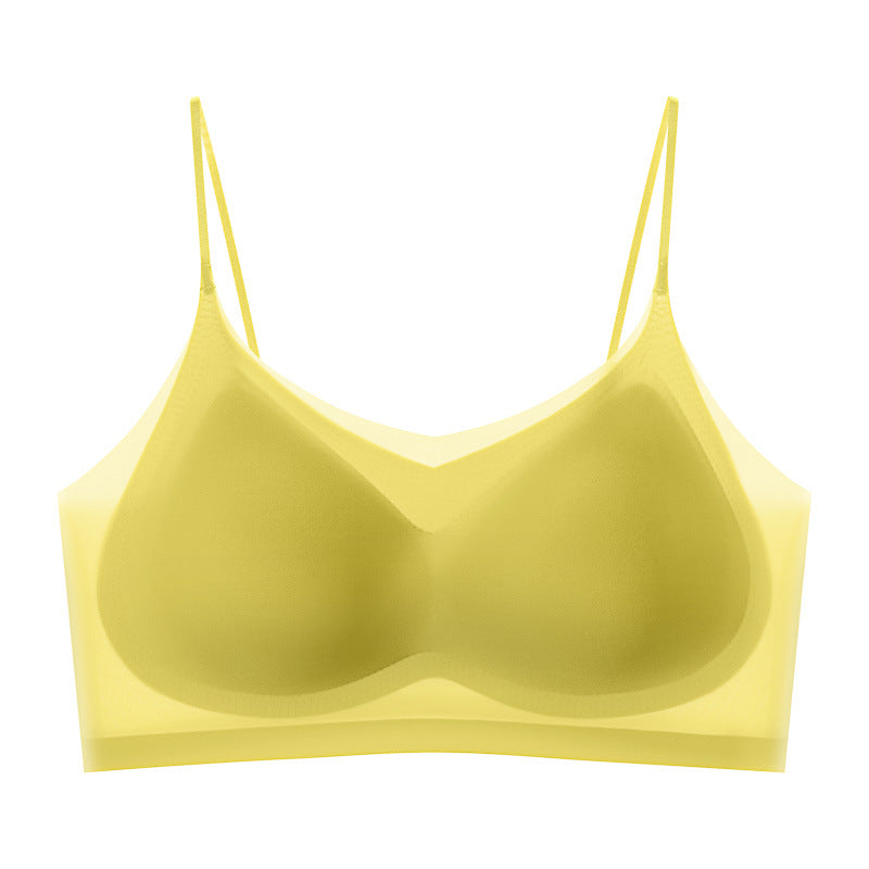 Women's Small Chest Push Up Ice Silk Seamless Everyday Bras