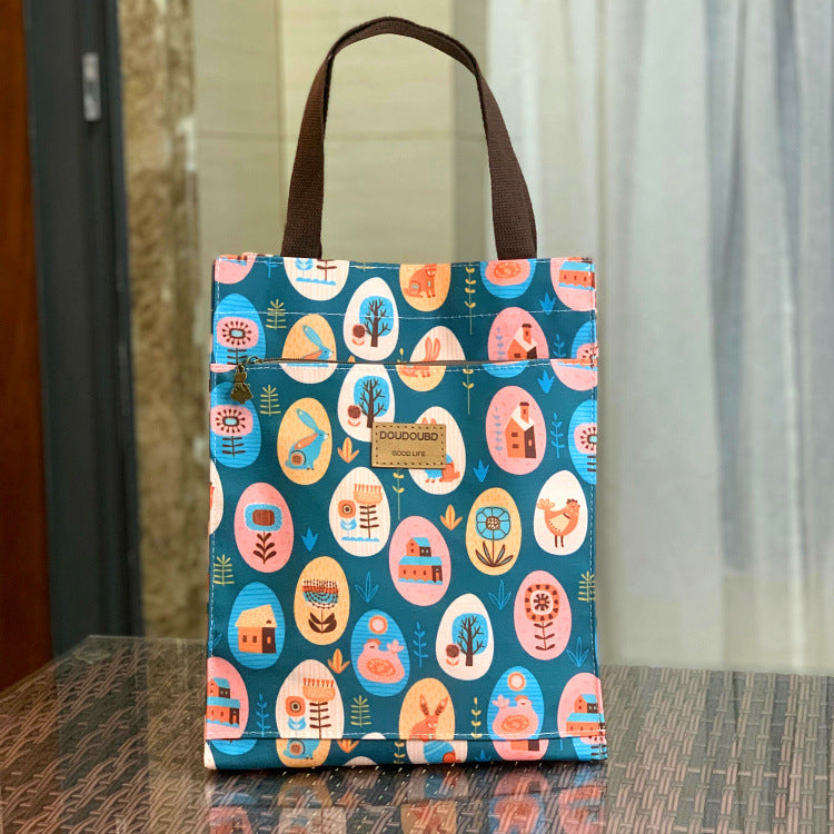 Running Volume Korean Style Waterproof Lunch Box Portable Handbags