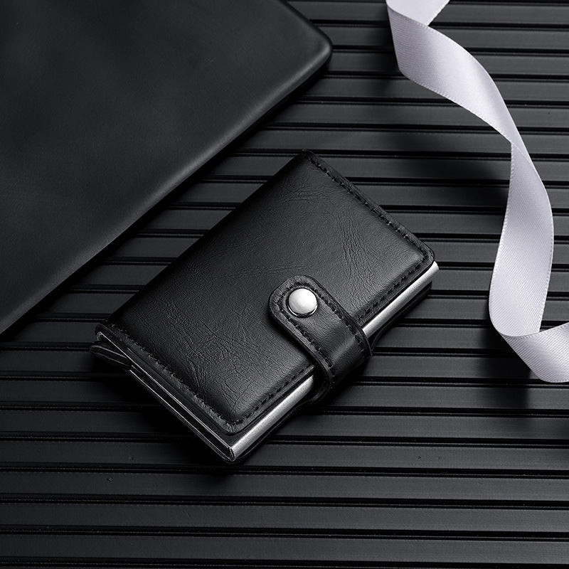 Women's & Men's & Metal Automatic Pop-up Cassette Good-looking Card Holder