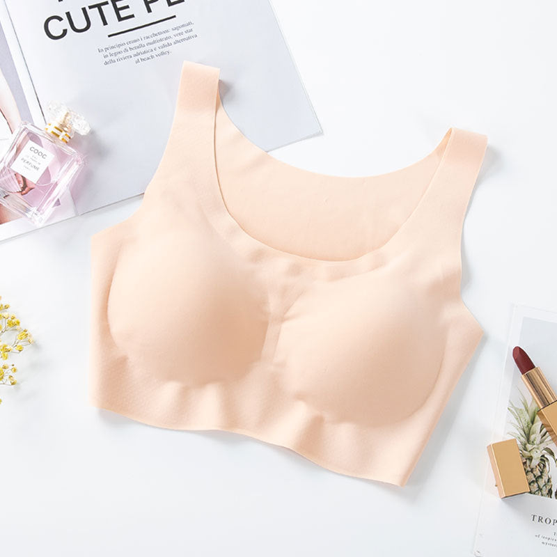Wireless Vest Seamless Ice Silk Underwear Lady Sexy Bras