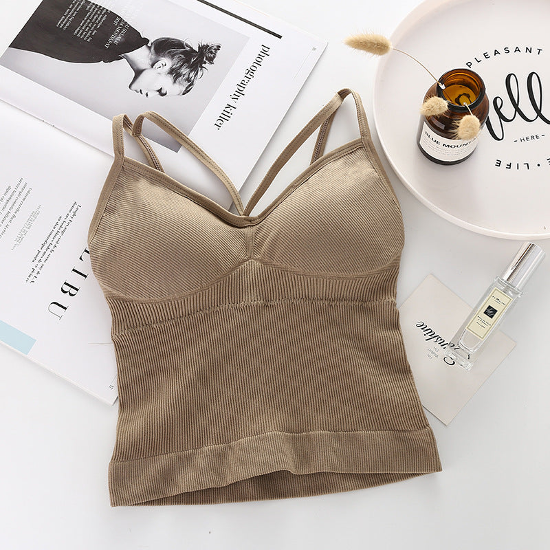 Top Without Steel Ring Breathable Push Tanks Camis