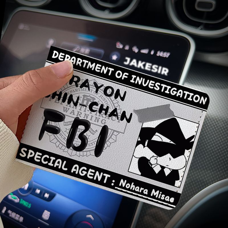 Crayon Funny Driving License Protective Cover Card Holder