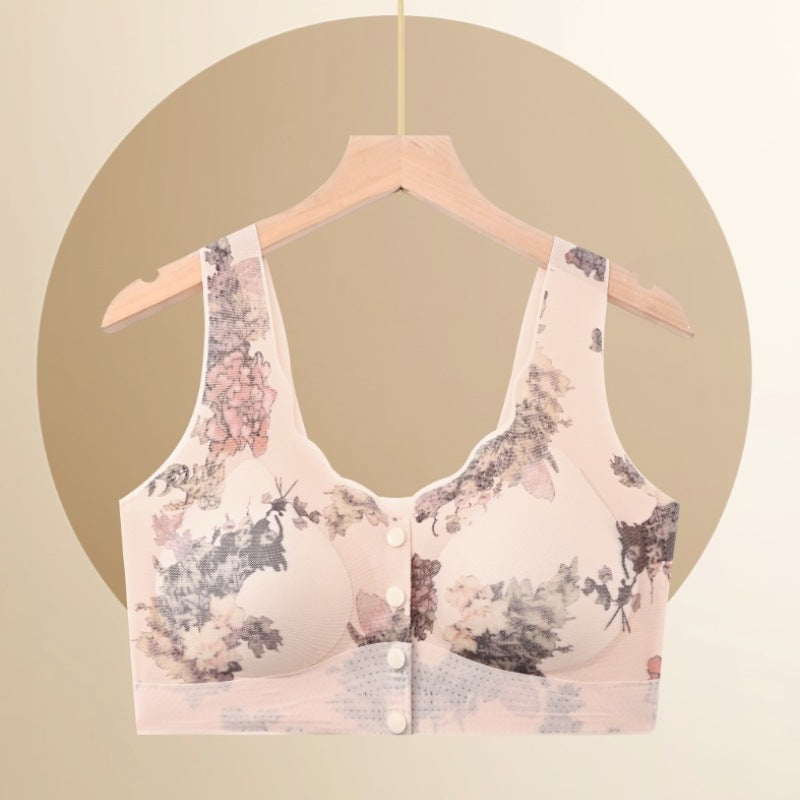 Seamless Wireless Printed Beauty Back Push Tanks Camis
