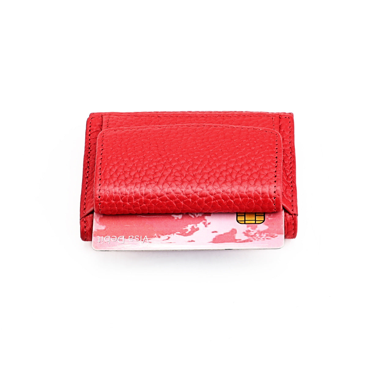 Elegant Women's Genuine Leather Loose Short Coin Purses
