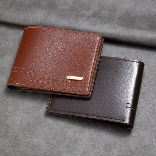 Men's Pattern Soft Leather Multiple Slots Large Men's Wallets
