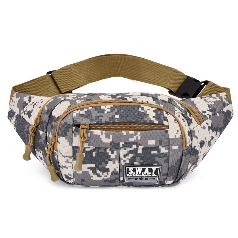 Women's & Men's & Strength Construction Site Camouflage Running Men's Waist Packs