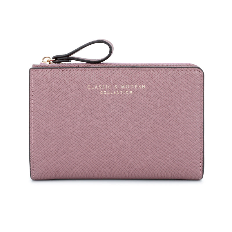 Trendy Women's Cross Pattern Large Capacity Ladies Wallets