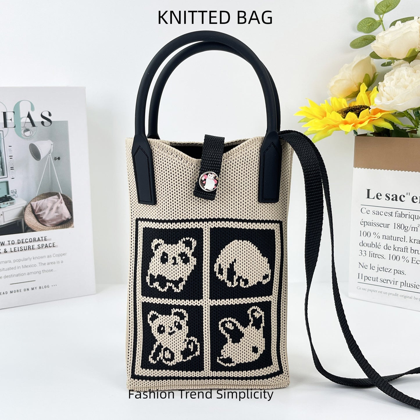 Pretty Knitted Mobile Mason Korean Mini Bags
