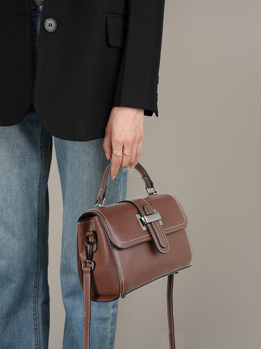Women's Fashion Trendy Mom Summer Genuine Leather Handbags
