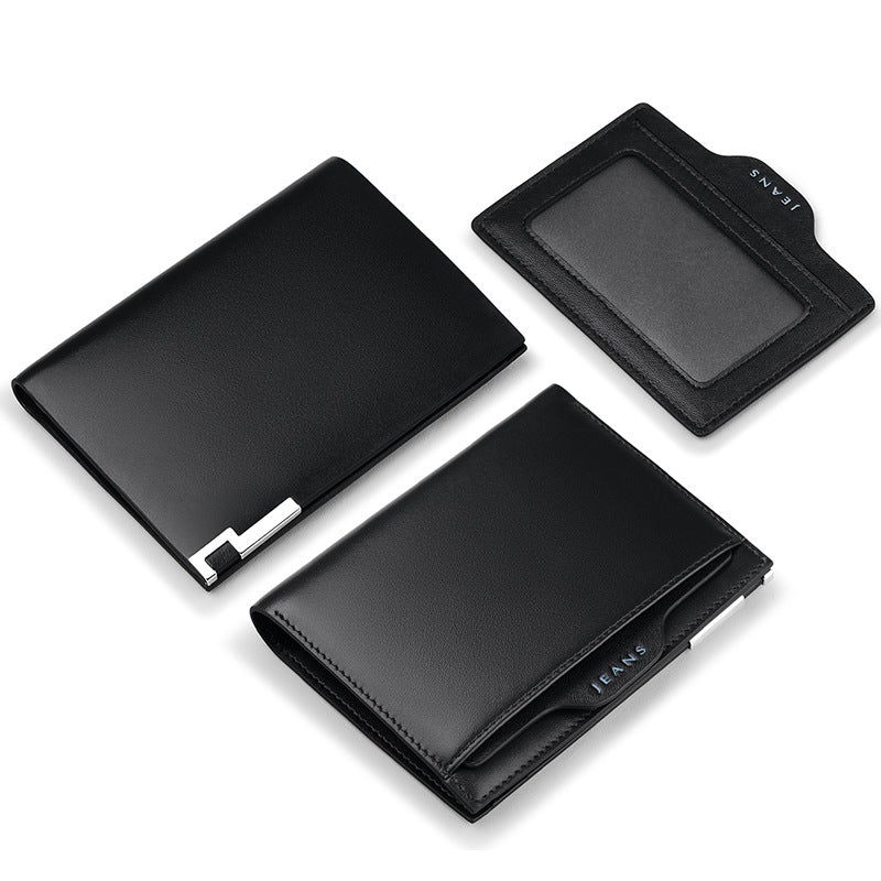 Men's Emperor Paul Short License Genuine Leather Coin Purses