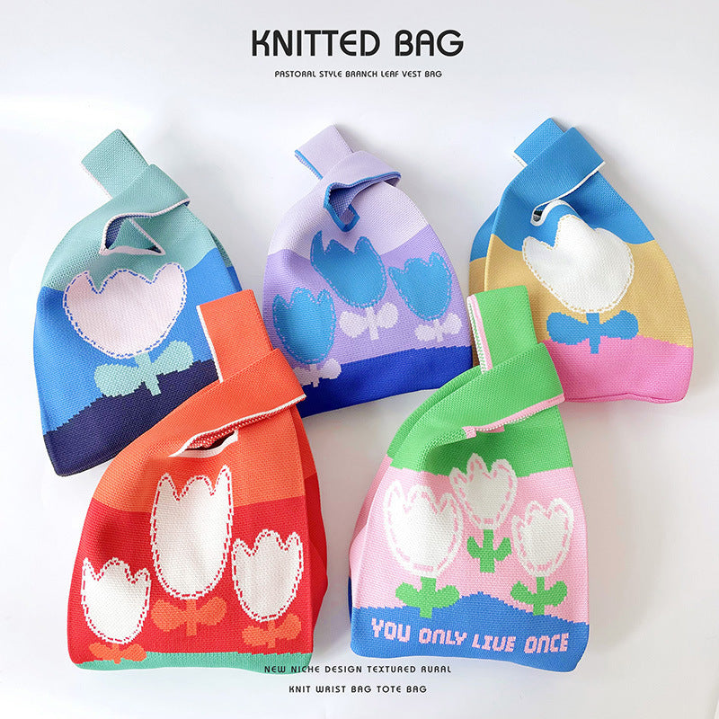 Series Knitted Versatile Large Capacity Commuter Holiday Bags