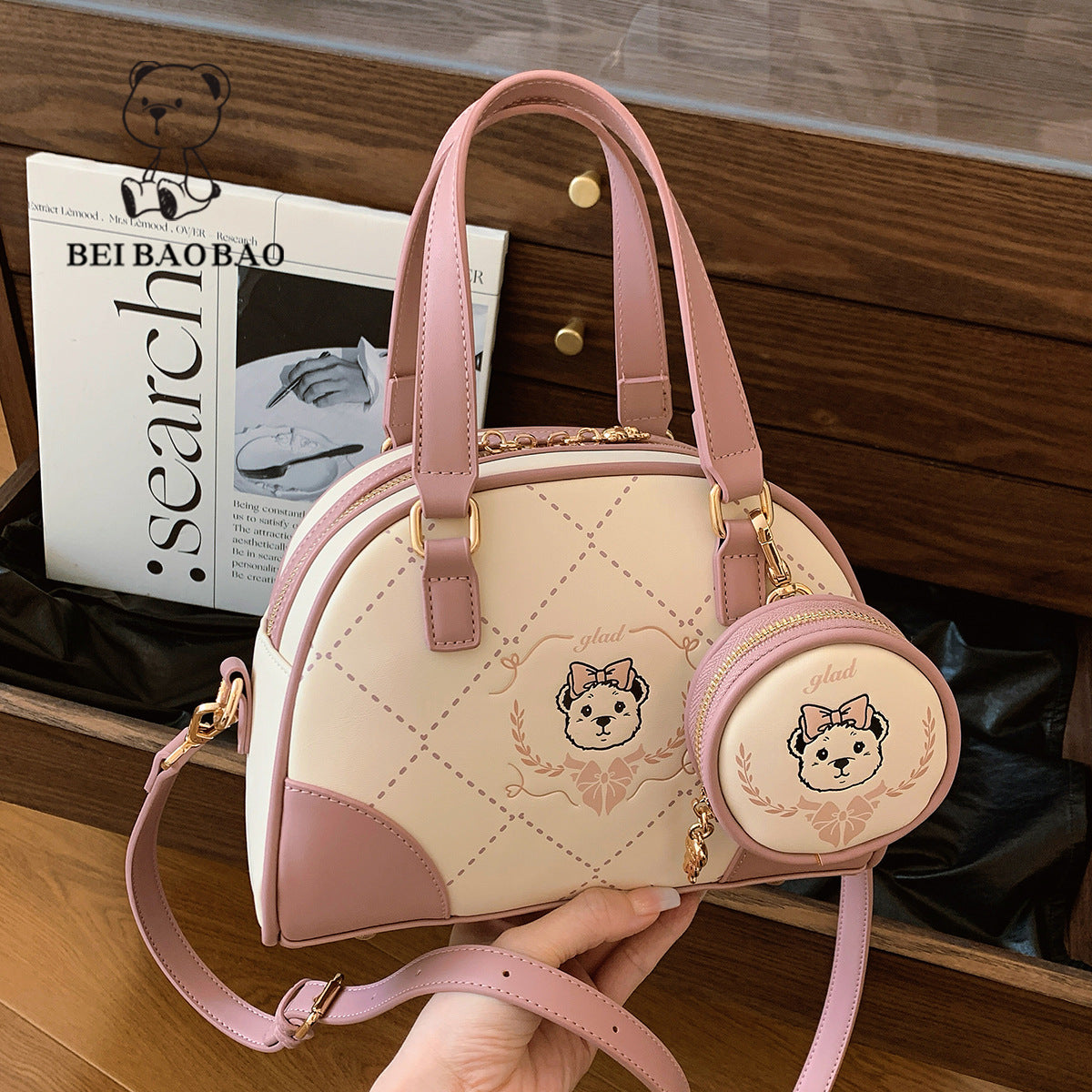 Women's Source Fashion Fresh Lady Contrast Color Dumpling Shopping Women's Messenger Bag