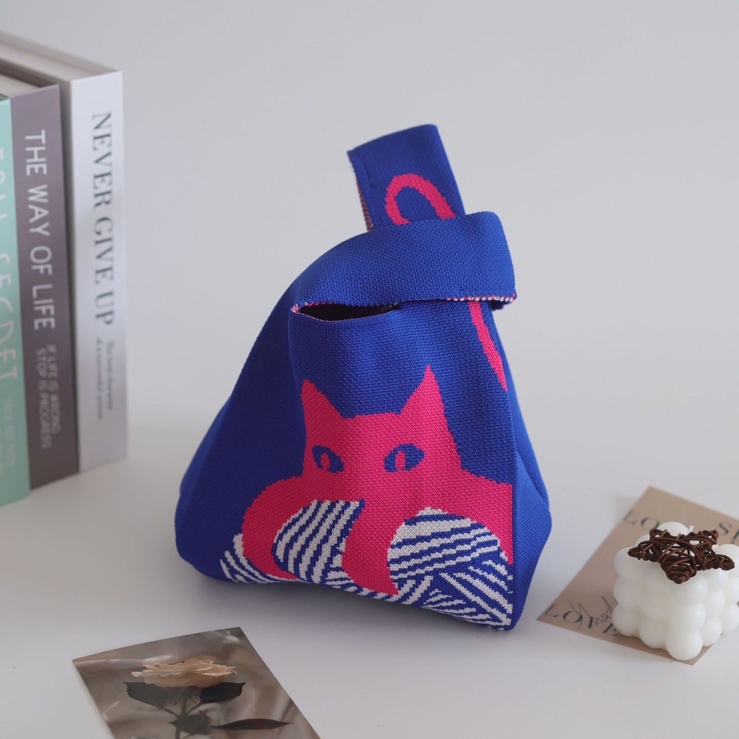 Unique Women's Knitted Woven Vest Simple Handbags