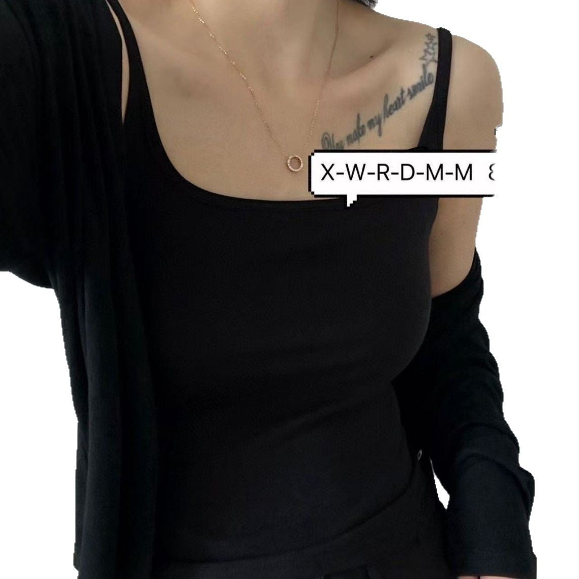 Hanger Long Camisole Fixed One-piece Cup Tanks Camis