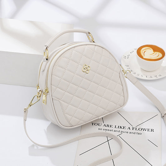 Women's Rhombus Round Advanced Texture Best Handbags